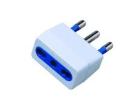 Adattatore semplice con spina 2P+T 16A - presa bipasso 10/16A - MKC