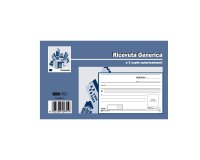 Blocco ricevute generiche - 33 fogli 3 copie autoricalcanti - 9,9 x 17cm - Edipro