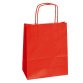 Shopper Twisted - maniglie cordino - 26 x 11 x 34,5 cm - carta kraft - rosso - Mainetti Bags - conf. 25 pezzi