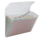Portadocumenti a soffietto Ice - 6 tasche - 22 x 30 cm - PP - trasparente - Rexel