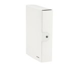 Scatola progetto WOW - dorso 8 cm - bianco metallizzato - Leitz