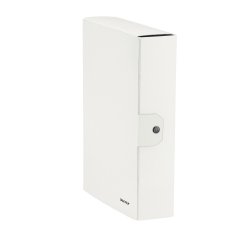 Scatola progetto WOW - dorso 8 cm - bianco metallizzato - Leitz
