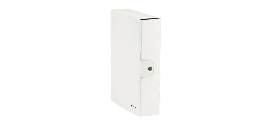 Scatola progetto WOW - dorso 8 cm - bianco metallizzato - Leitz