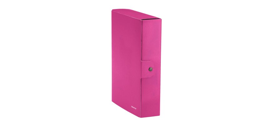 Scatola progetto WOW - dorso 8 cm - fucsia metallizzato - Leitz