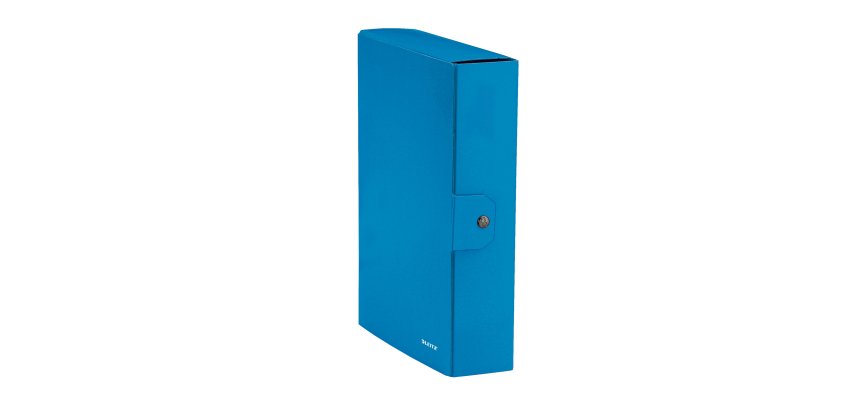 Scatola progetto WOW - dorso 8 cm - blu metallizzato - Leitz