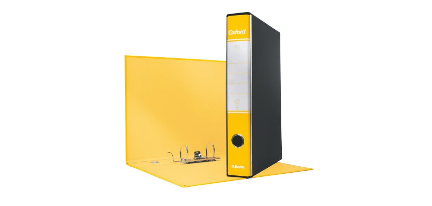 Registratore Oxford G82 - dorso 5 cm - commerciale 23 x 30 cm - giallo - Esselte