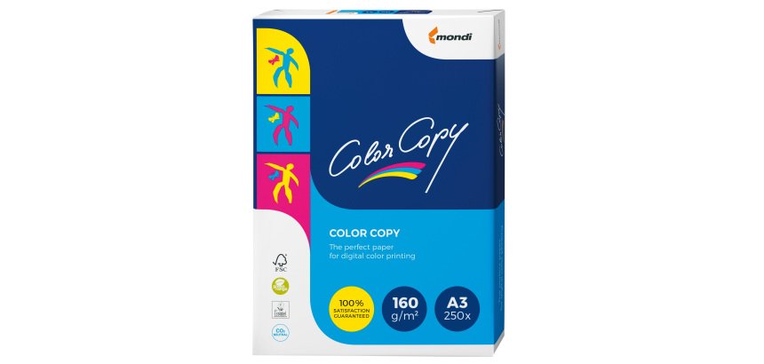 Carta Color Copy - 320 x 450 mm - 160 gr - bianco - Sra3 - Mondi - conf. 250 fogli
