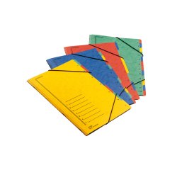 Classificatore numerico 1/7 - 7 scomparti - con elastici - 24x34 cm - colori assortiti - Fraschini