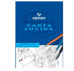 Blocco carta lucida - 297x420mm - 10 fogli - 80gr - uso manuale - Canson
