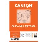 Blocco carta opaca millimetrata - A3 - 10 fogli - 80gr - Canson