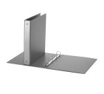 Raccoglitore Europa - 22 x 30 cm - 4 anelli tondi 30 mm - dorso 4 cm - grigio metallizzato - Favorit