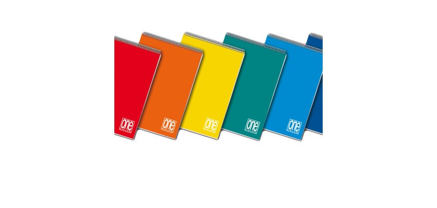 Blocco One Color - A4 - quadretto 5 mm - 60 fogli - 60 gr - spiralato lato corto - Blasetti