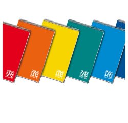 Blocco One Color - A5 - quadretto 5 mm - 60 fogli - 60 gr - spiralato lato corto - Blasetti