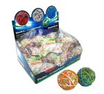 Rubberball - diametro 5 cm - colori assortiti - Lebez - display da 15 sfere di elastici