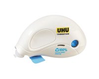Correttore a nastro Compact Correction - 5 mm x 10 mt - plastica riciclata - Uhu