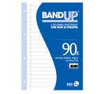 Ricambi BandUp forati rinforzati - A4 - rigo di 3a - 40 fogli - 90gr - BM