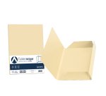 Cartellina 3 lembi Acqua - 200 gr - A4 - cartoncino bristol - camoscio - Favini - conf. 25 pezzi