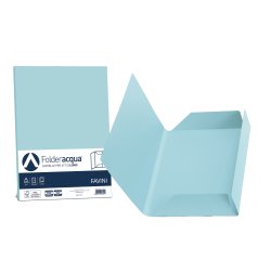 Cartelline 3 lembi Acqua - 200 gr - 24,5x34,5 cm - celeste - Favini - conf. 25 pezzi