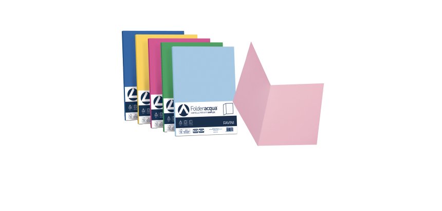 Cartellina semplice Luce - 200 gr - A4 - mix 5 colori - cartoncino bristol - Favini - conf. 50 pezzi