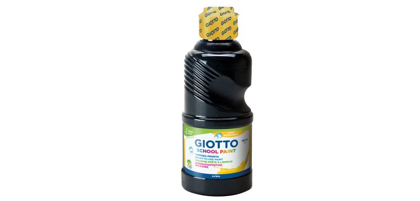 Tempera pronta - 250ml - nero - Giotto