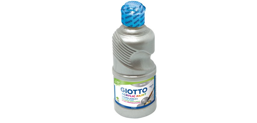 Tempera pronta acrilica - 250ml - argento - Giotto