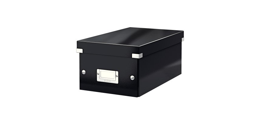 Scatola archivio Click & Store - per DVD - 20,6 x 14,7 x 35,2 cm - nero - Leitz