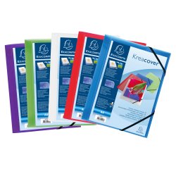 Kreacover Elasticated 3 Flap Folder with front pocket