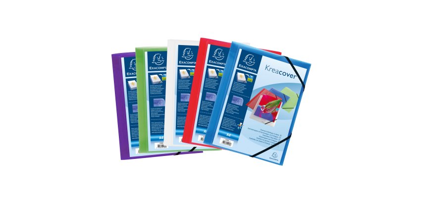 Kreacover Elasticated 3 Flap Folder with front pocket