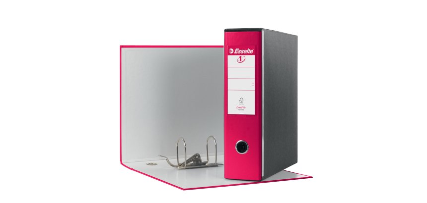 Registratore Eurofile G53 - dorso 8 cm - commerciale 23 x 30 cm - fucsia - Esselte
