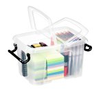 Contenitore multiuso Strata con coperchio - 28,5x22,5x17,5 cm - 6 L - PPL - trasparente - Cep