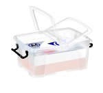 Contenitore multiuso Strata con coperchio - 38,5x29,5x17,5 cm - 12 L - PPL - trasparente - Cep