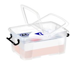 Contenitore multiuso Strata con coperchio - 38,5x29,5x17,5 cm - 12 L - PPL - trasparente - Cep