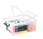 Contenitore multiuso Strata con coperchio - 50x39,5x20,2 cm - 24 L - PPL - trasparente - Cep