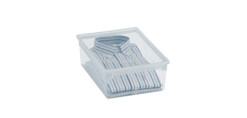 Contenitore multiuso Light Box M - 27,8x39,6x13,2 cm - 12 L - plastica - trasparente - Terry