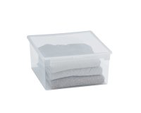 Contenitore multiuso Light Box L - 37,8x39,6x18,5 cm - 23 L - plastica - trasparente - Terry