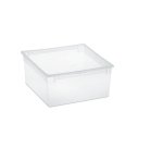 Contenitore multiuso Light Box L - 37,8x39,6x18,5 cm - 23 L - plastica - trasparente - Terry