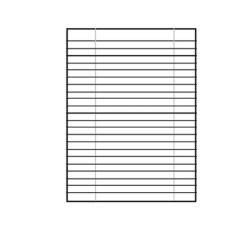 Carta uso bollo - A4 - 80 gr - 1 rigo - c/margine - bianco - Sabacart - conf. 500 fogli