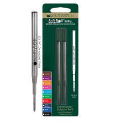 En_recambio boligrafo monteverde compatibles con los de montblanc blister 2 unidades color negro punta media