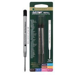 Refill per sfera Parker - punta media - nero  - Monteverde - conf. 2 pezzi