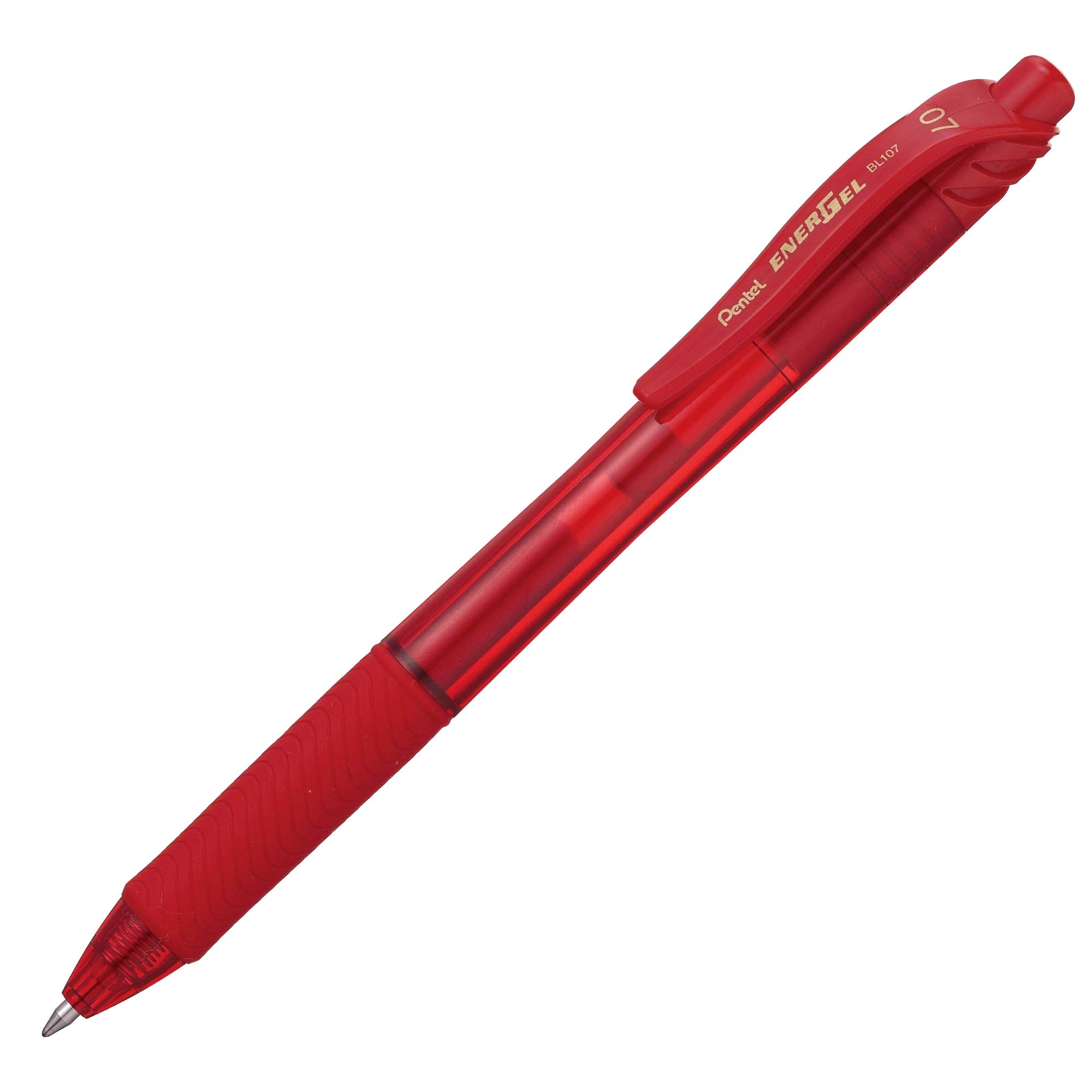 Roller a scatto Energel X BL107 - punta 0,7mm - rosso - Pentel su