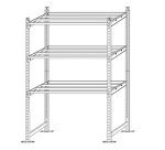 Scaffale Rang'Eco180 - modulo base - 5 ripiani - portata ripiano 180 kg - 100 x 35 x 200 cm - acciaio - grigio/blu - Paperflow