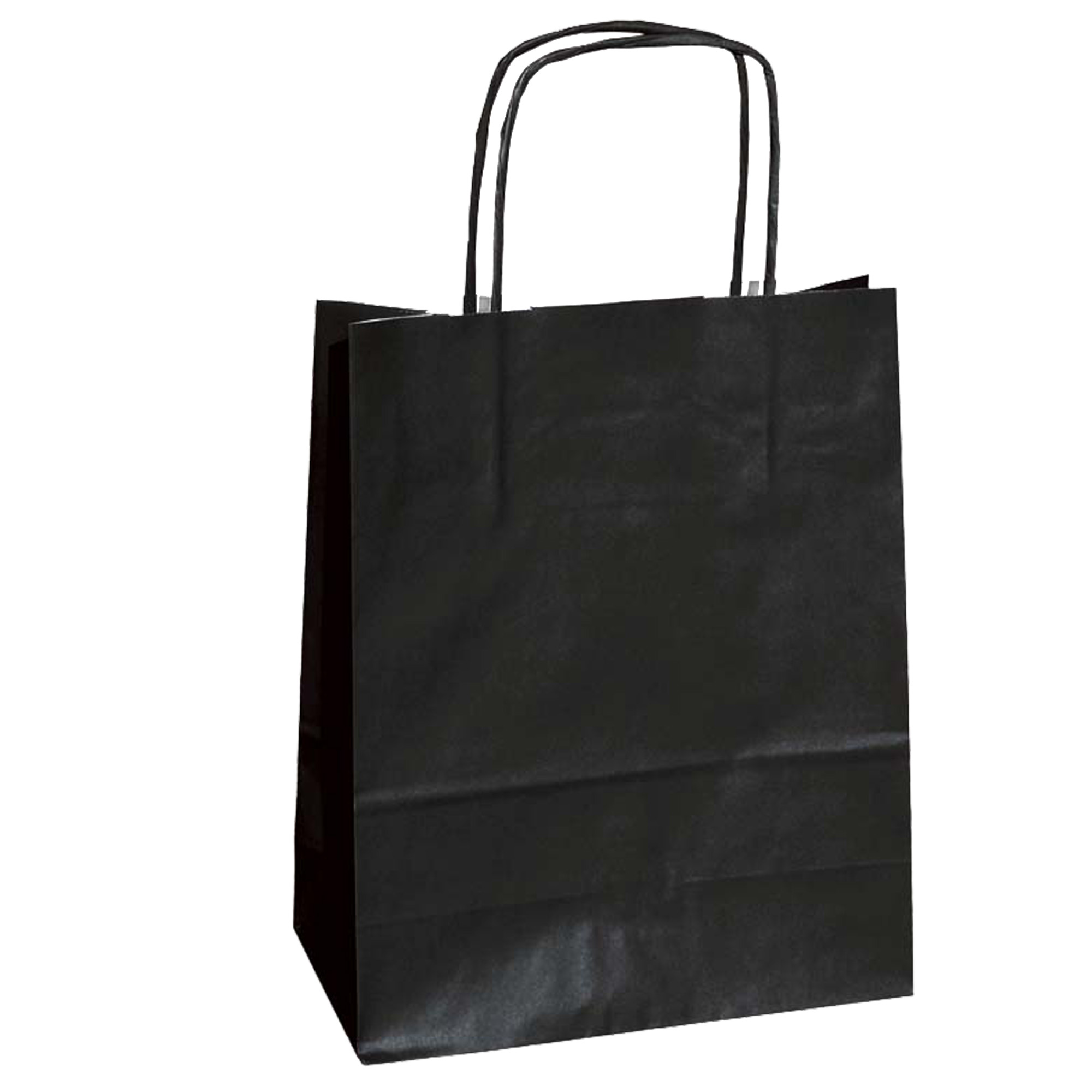 Shopper Twisted - maniglie cordino - 22 x 10 x 29 cm - carta kraft - nero -  Mainetti Bags - conf. 25 pezzi su