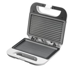 Tostiera a piastre Tostina - 13x23 cm - 750 W - bianco - Melchioni family