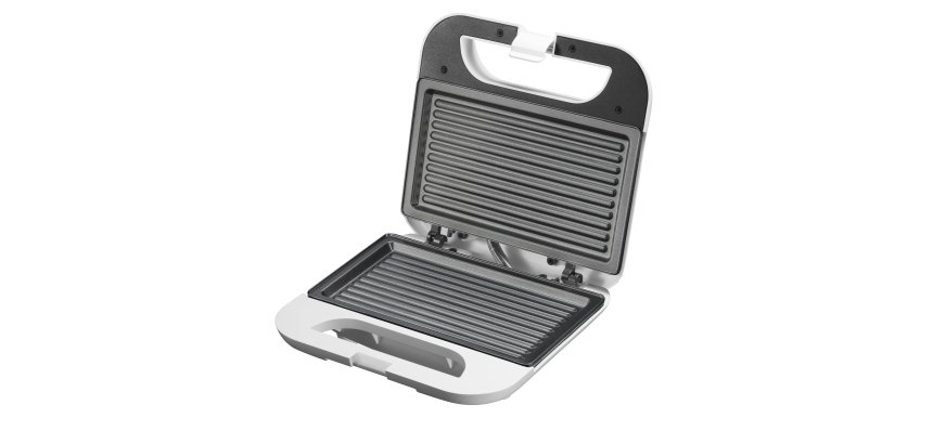 Tostiera a piastre Tostina - 13x23 cm - 750 W - bianco - Melchioni family