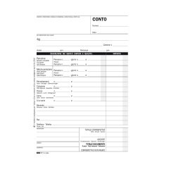 Blocco conto albergo/pensione - 7 giorni - uso mano - 23 x 15cm - 100 fogli - Edipro