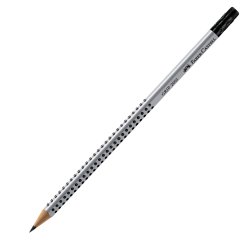 Matita di grafite Grip 2001 - gradazione HB - triangolare - con gommino - Faber-Castell