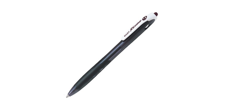 Penna a sfera a scatto Rexgrip Begreen - punta 1,6mm - nero  - Pilot