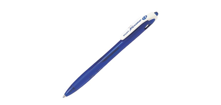 Penna a sfera a scatto Rexgrip Begreen - punta 1,6mm - blu  - Pilot