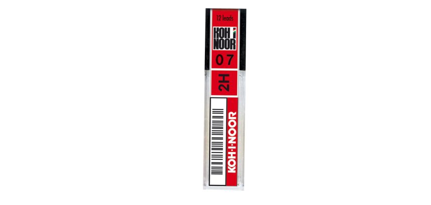 Micromine - mina 0,7mm - gradazione 2H - Koh.I.Noor - astuccio 12 mine