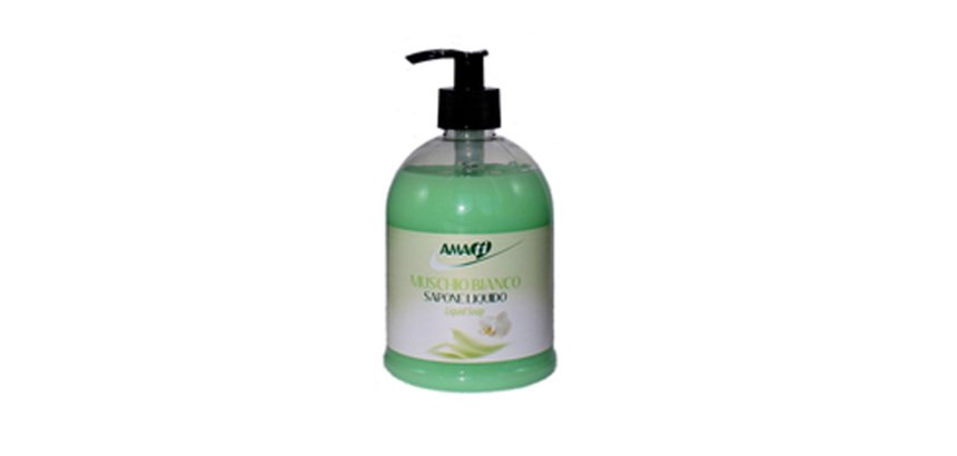 Sapone liquido - muschio bianco - Amati - dispenser da 500 ml